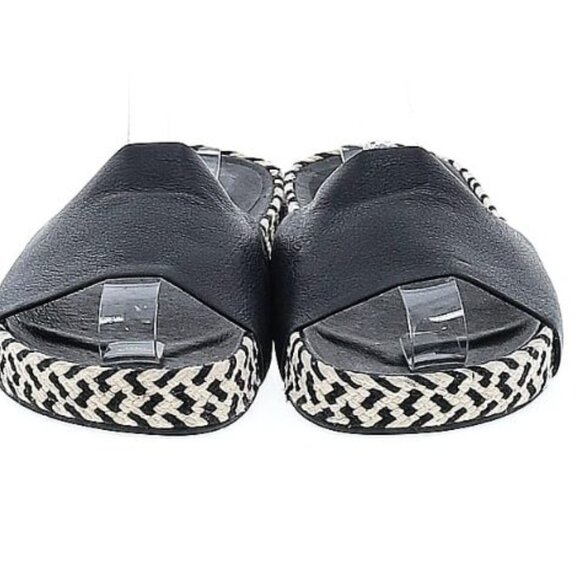 Eileen Fisher Black/White Slide Sandals Size 7 - Picture 5 of 6
